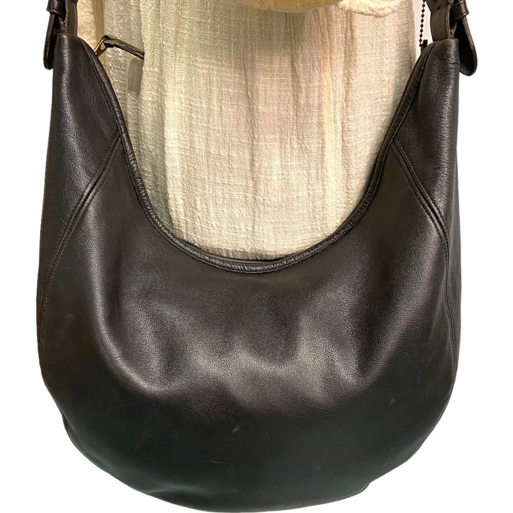 RARE Coach vintage authentic #4142 Wooster bag black leather gold buckle - Picture 2 of 14